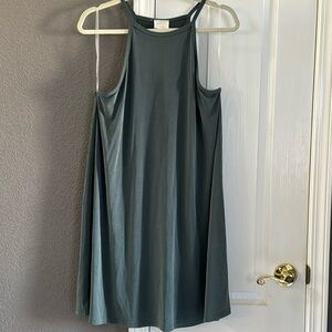 Green summer Dress soft and Flowy